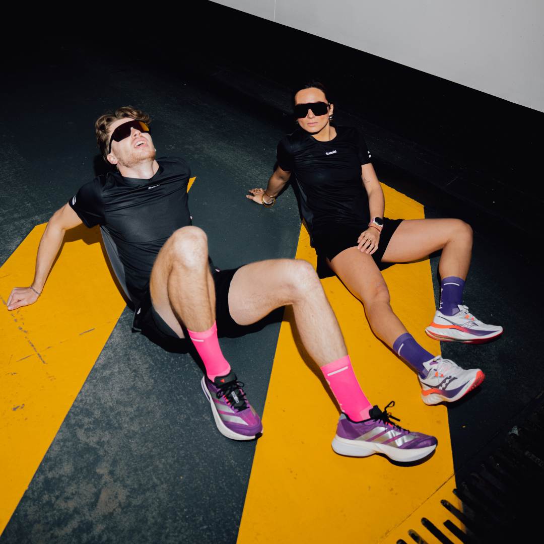 Chaussettes Running Rose Fluo - Run Safe