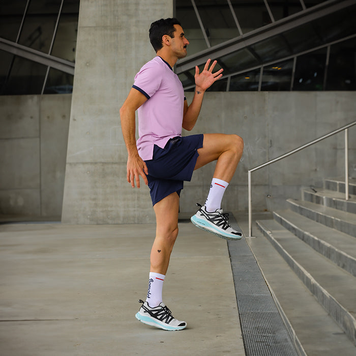 Chaussettes Running Hautes - La Hipster Blanc