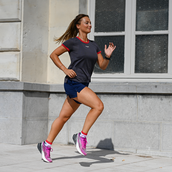 T-shirt Running Français - Le Réglo Rouge - Femme