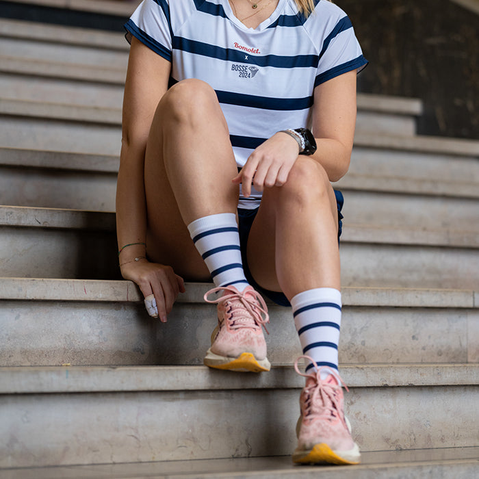 Chaussettes Running Marinière x Pierre-Ambroise Bosse