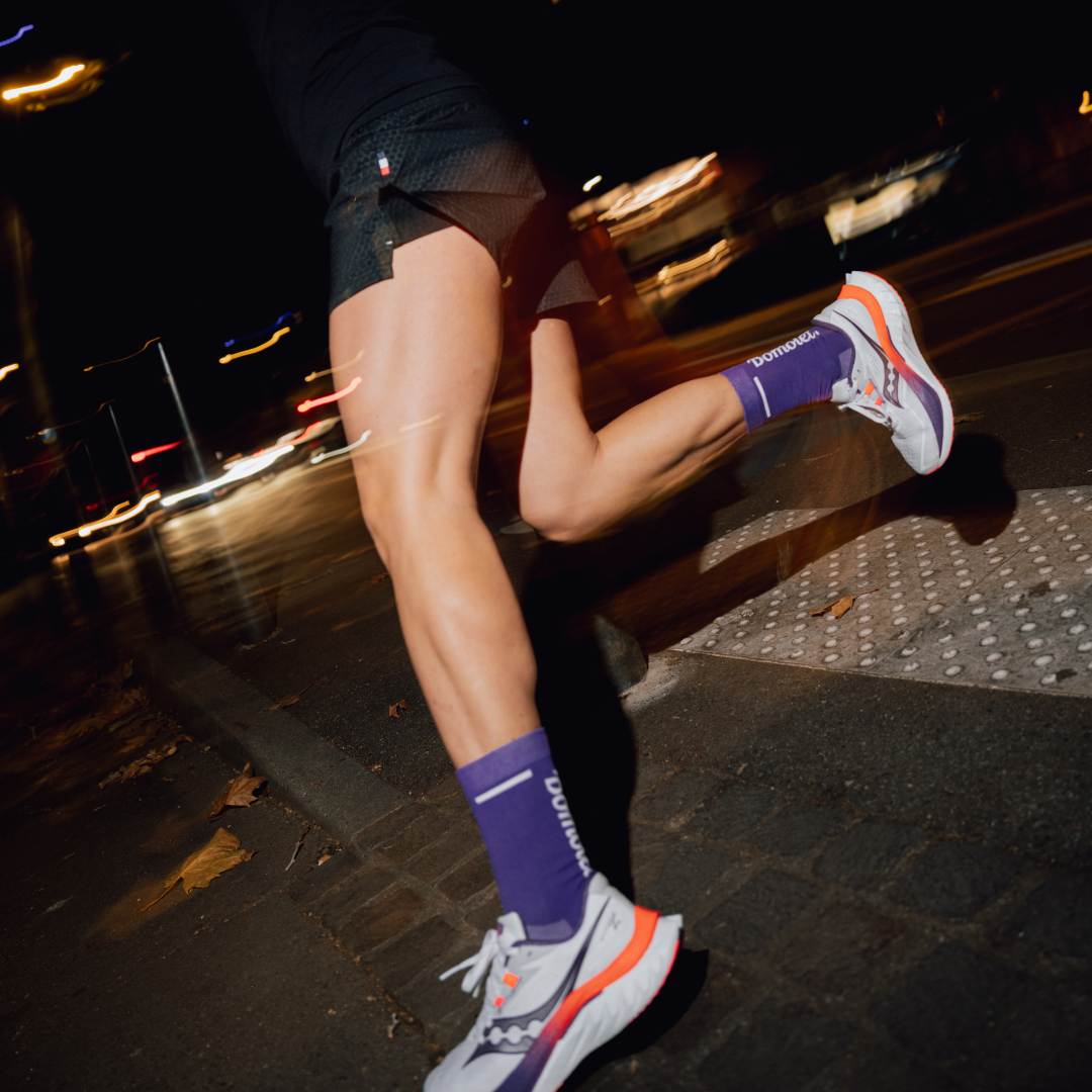 Chaussettes Running Violet- Run Safe