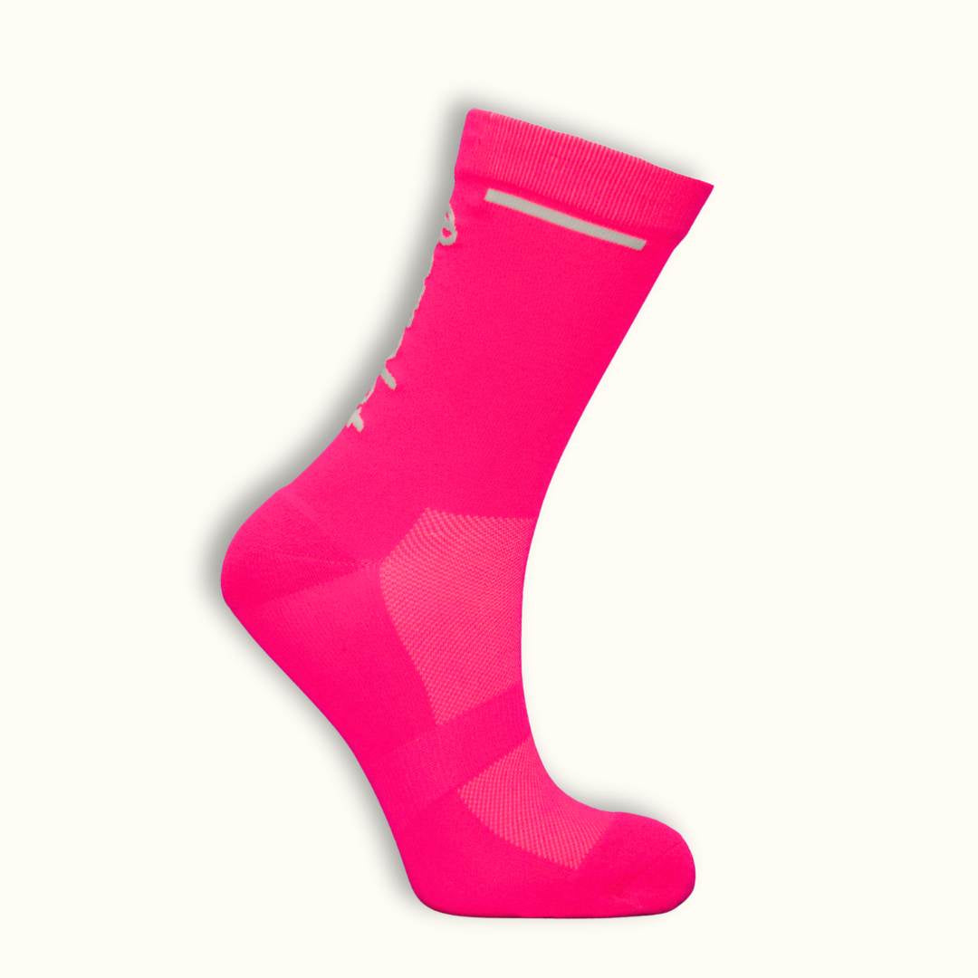 Chaussettes Running Rose Fluo - Run Safe