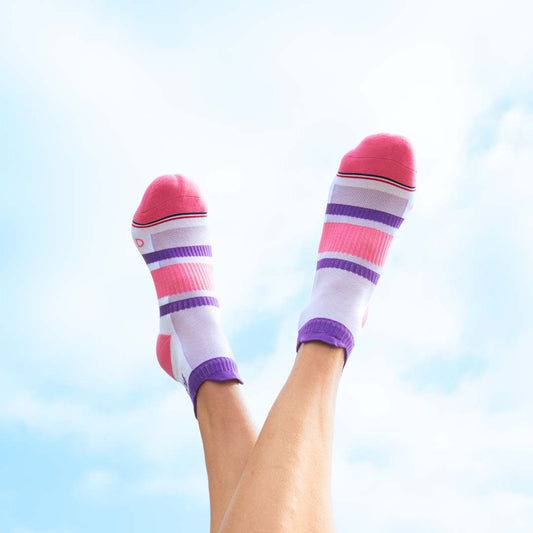 Chaussettes Running Femme - Violet, Rose & Lila