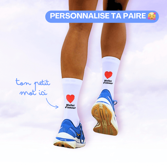 Chaussette Personnalisée Running - Coeur