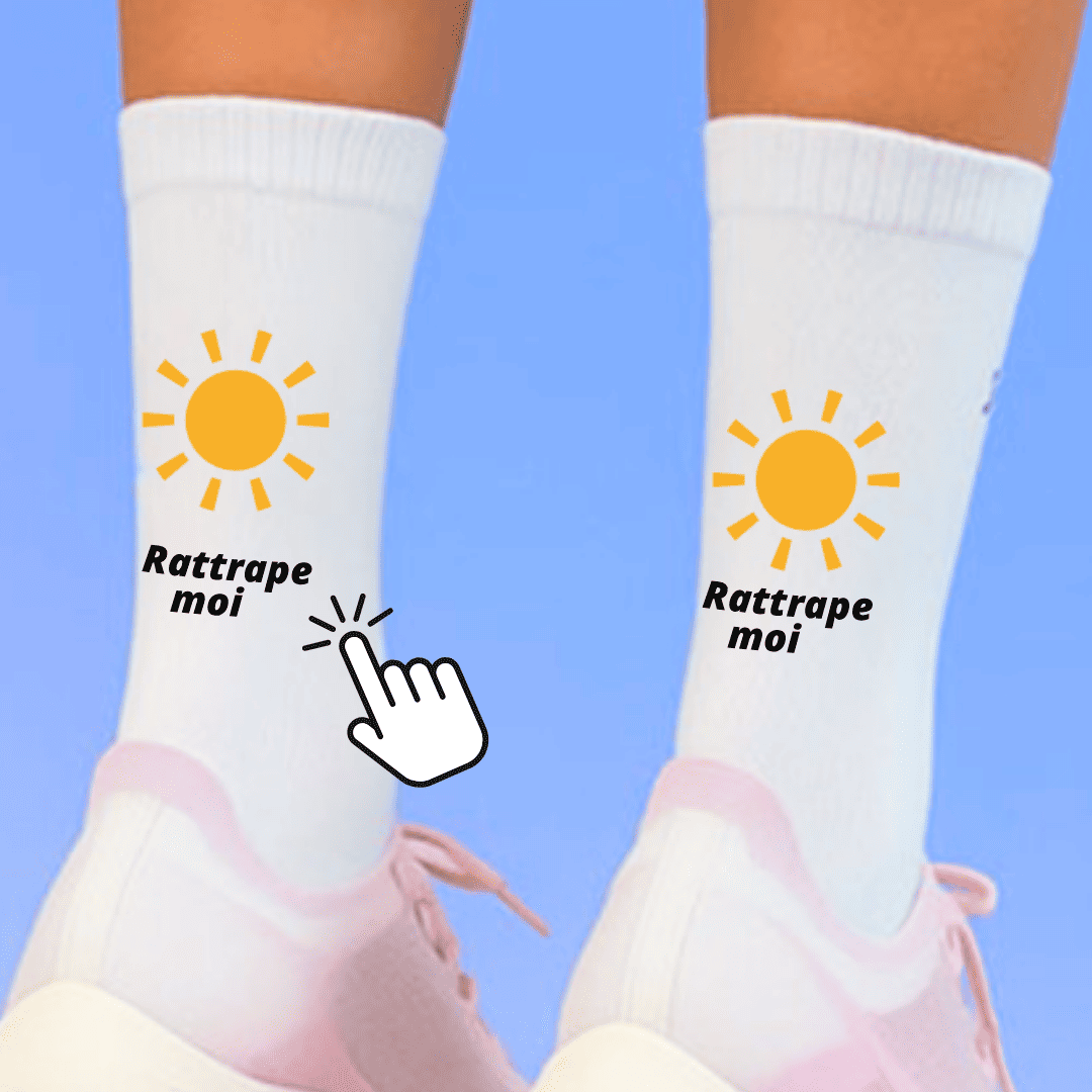 Chaussette Personnalisée Running - Soleil