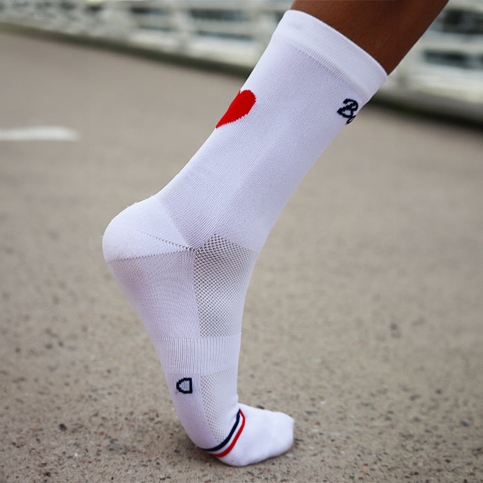 Chaussettes running Coeur Bomolet || Made in France