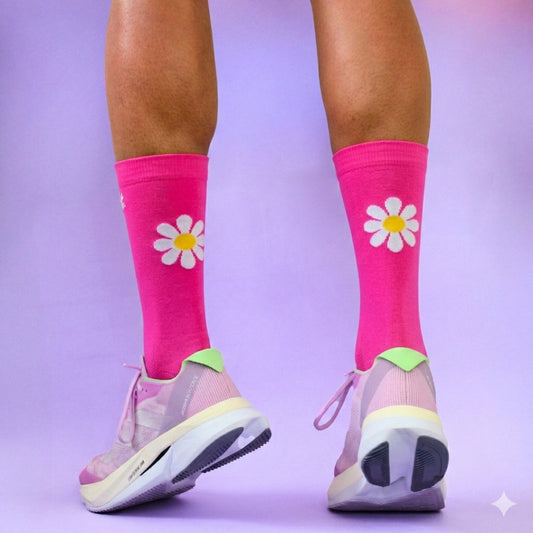 Chaussettes Running - Fleur Lampone