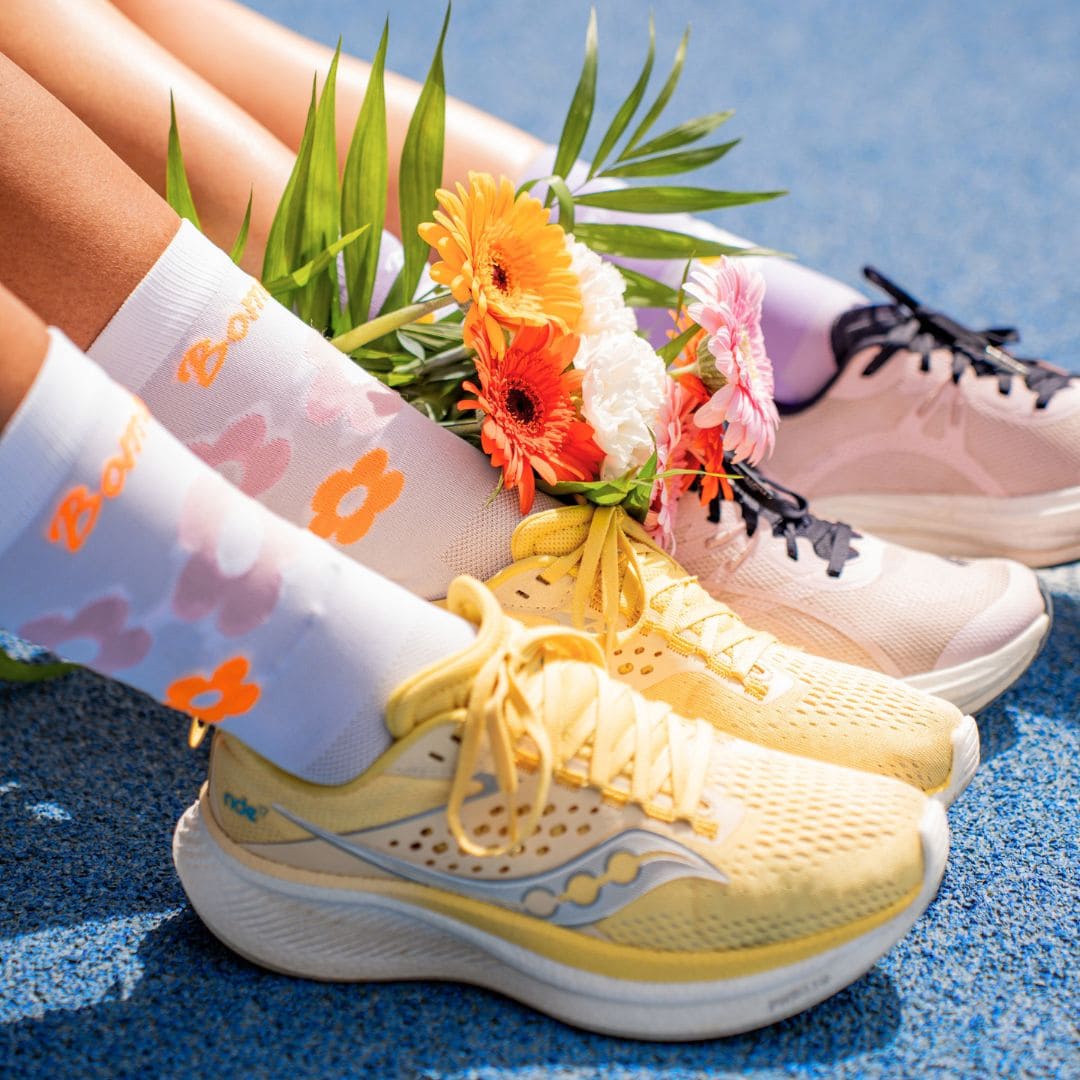 Duo Chaussettes Hautes Femme : Fleurs + Marguerites