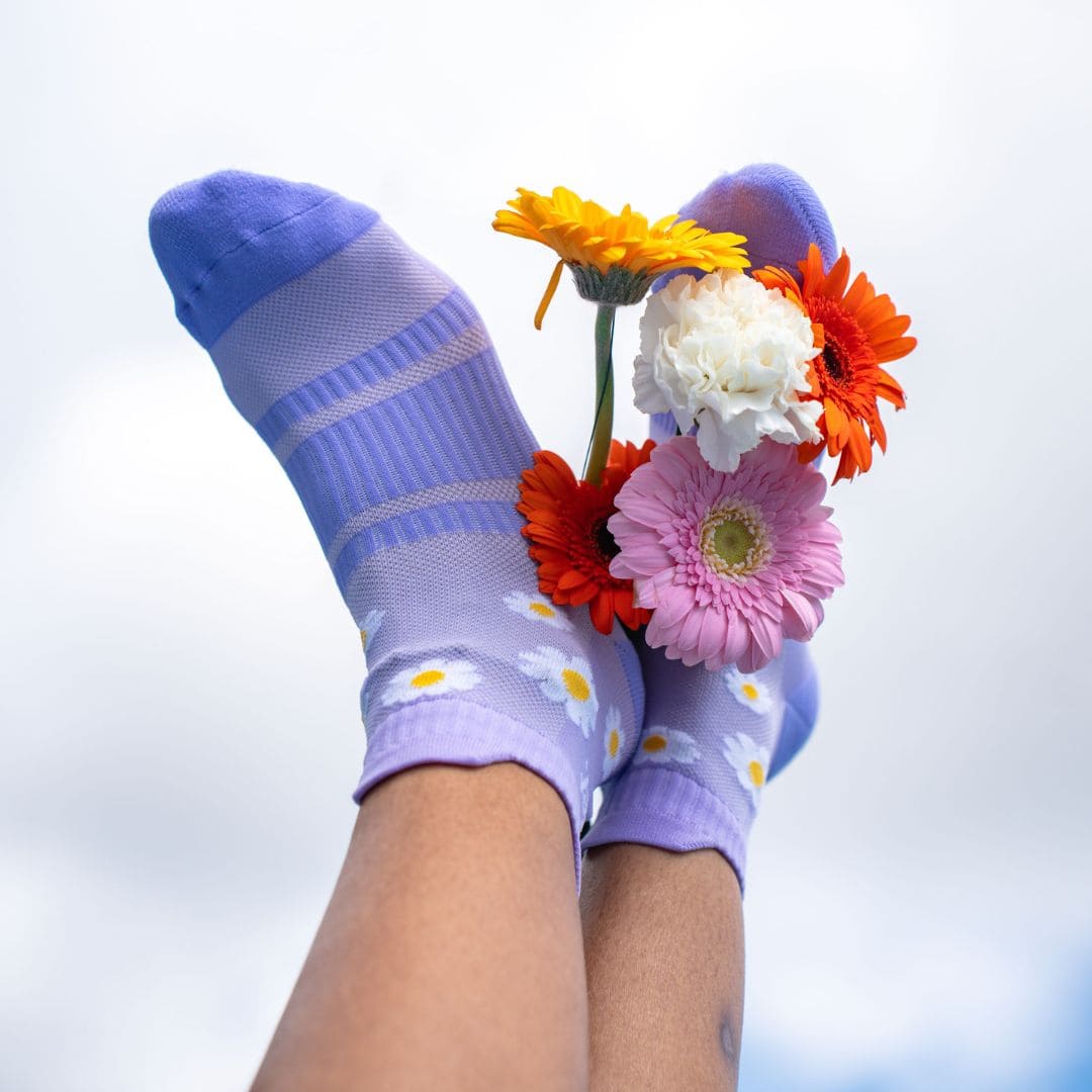 Chaussettes Running Femme Marguerites