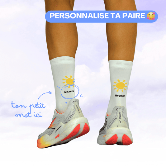 Chaussette Personnalisée Running - Soleil