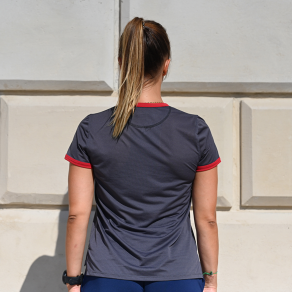 T-shirt Running Français - Le Réglo Rouge - Femme