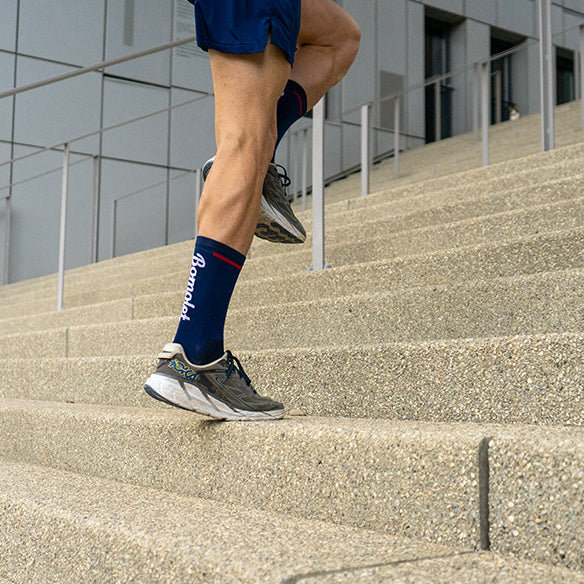 Bomolet Chaussettes de running Made in France La Hipster haute