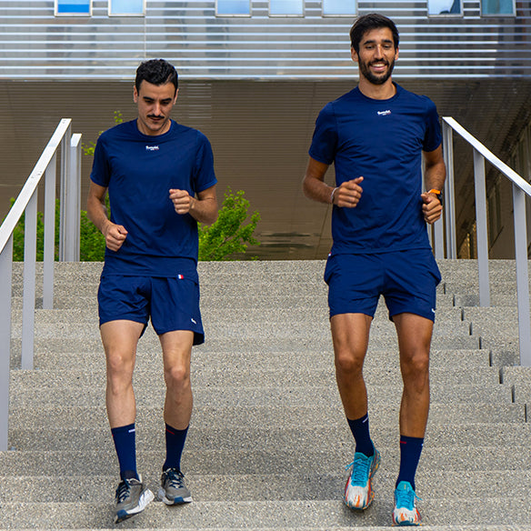 T-shirt Running Homme - L'Endurant Bleu